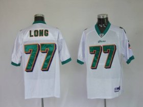 Wholesale Cheap Dolphins Jake Long #77 White Stitched NFL Jersey