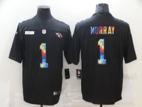 Wholesale Cheap Men\'s Arizona Cardinals #1 Kyler Murray Multi-Color Black 2020 NFL Crucial Catch Vapor Untouchable Nike Limited Jersey