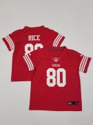Wholesale Cheap Toddler San Francisco 49ers #80 Jerry Rice Limited Red Vapor Stitched Jersey