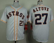 Wholesale Cheap Astros #27 Jose Altuve White Cool Base Stitched MLB Jersey