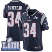 Wholesale Cheap Nike Patriots #34 Rex Burkhead Navy Blue Team Color Super Bowl LIII Bound Men's Stitched NFL Vapor Untouchable Limited Jersey