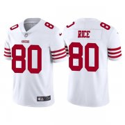 Wholesale Cheap Men's San Francisco 49ers #80 Jerry Rice 2022 New White Vapor Untouchable Stitched Jersey