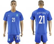Wholesale Cheap Greece #21 Stafylidis Away Soccer Country Jersey
