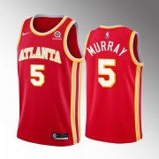 Wholesale Cheap Men's Atlanta Hawks #5 Dejounte Murray Red Stitched Jersey
