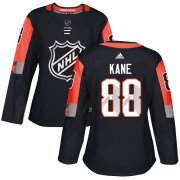 Wholesale Cheap Adidas Blackhawks #88 Patrick Kane Black 2018 All-Star Central Division Authentic Women's Stitched NHL Jersey