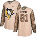 Wholesale Cheap Adidas Penguins #81 Phil Kessel Camo Authentic 2017 Veterans Day Stitched NHL Jersey