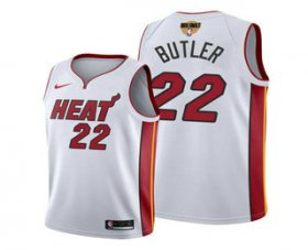 Wholesale Cheap Men\'s Miami Heat #22 Jimmy Butler White 2020 Finals Bound Association Edition Stitched NBA Jersey