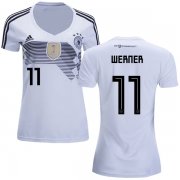 Wholesale Cheap Women's Germany #11 Werner White Home Soccer Country Jersey