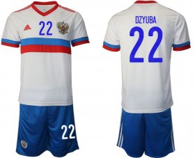 Wholesale Cheap Men 2020-2021 European Cup Russia away white 22 Adidas Soccer Jersey