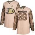 Wholesale Cheap Adidas Ducks #26 Brandon Montour Camo Authentic 2017 Veterans Day Youth Stitched NHL Jersey