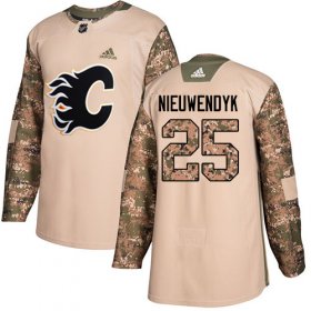 Wholesale Cheap Adidas Flames #25 Joe Nieuwendyk Camo Authentic 2017 Veterans Day Stitched NHL Jersey