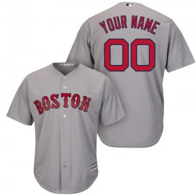 Wholesale Cheap Boston Red Sox Majestic Cool Base Custom Jersey Gray