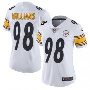Wholesale Cheap Nike Steelers #98 Vince Williams White Women's Stitched NFL Vapor Untouchable Limited Jersey