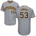 Wholesale Cheap Pirates #53 Melky Cabrera Grey Flexbase Authentic Collection Stitched MLB Jersey
