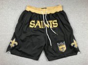 Cheap Men's New Orleans Saints Black Just Don Shorts