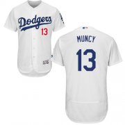 Wholesale Cheap Dodgers #13 Max Muncy White Flexbase Authentic Collection Stitched MLB Jersey