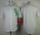 Wholesale Cheap White Sox Blank White Green Strip St. Patrick's Day Stitched MLB Jersey
