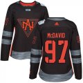 Wholesale Cheap Team North America #97 Connor McDavid Black 2016 World Cup Women's Stitched NHL Jersey