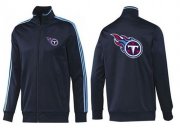 Wholesale Cheap NFL Tennessee Titans Team Logo Jacket Dark Blue_2