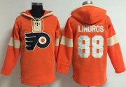 Wholesale Cheap Philadelphia Flyers #88 Eric Lindros Orange Pullover NHL Hoodie