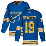 Wholesale Cheap Adidas Blues #19 Jay Bouwmeester Light Blue Alternate Authentic Stitched NHL Jersey