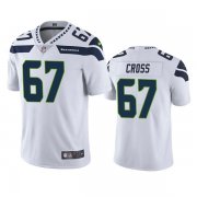 Wholesale Cheap Men's Seattle Seahawks #67 Charles Cross White Vapor Untouchable Limited Stitched Jersey
