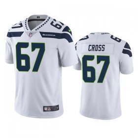 Wholesale Cheap Men\'s Seattle Seahawks #67 Charles Cross White Vapor Untouchable Limited Stitched Jersey