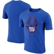 Wholesale Cheap Men's New York Giants Nike Royal Fan Gear Icon Performance T-Shirt