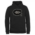 Wholesale Cheap Men's Montreal Canadiens Black Rink Warrior Pullover Hoodie