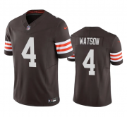 Wholesale Cheap Men's Cleveland Browns #4 Deshaun Watson Brown 2023 F.U.S.E. Vapor Untouchable Limited Stitched Jersey