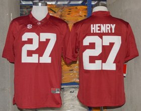 Wholesale Cheap Alabama Crimson Tide #27 Derrick Henry 2014 Red Jersey