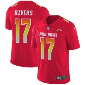 Wholesale Cheap Nike Chargers #17 Philip Rivers Red Men\'s Stitched NFL Limited AFC 2018 Pro Bowl Jersey