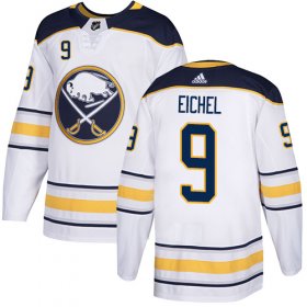Wholesale Cheap Adidas Sabres #9 Jack Eichel White Road Authentic Stitched NHL Jersey