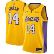 Wholesale Cheap Nike Lakers #14 Brandon Ingram Gold NBA Swingman Icon Edition Jersey