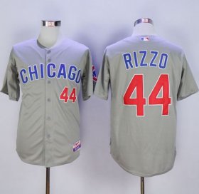 Wholesale Cheap Cubs #44 Anthony Rizzo Grey Cool Base Stitched MLB Jersey