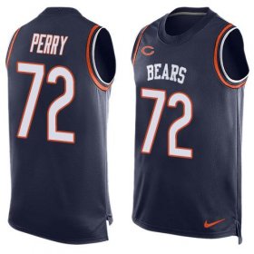 Wholesale Cheap Nike Bears #72 William Perry Navy Blue Team Color Men\'s Stitched NFL Limited Tank Top Jersey