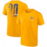 Wholesale Cheap Men's Golden State Warriors #30 Stephen Curry 2021-2022 Gold NBA Finals Champions Name & Number T-Shirt