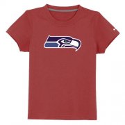 Wholesale Cheap Seattle Seahawks Sideline Legend Authentic Logo Youth T-Shirt Red