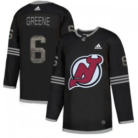 Wholesale Cheap Adidas Devils #6 Andy Greene Black Authentic Classic Stitched NHL Jersey
