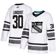 Wholesale Cheap Adidas Rangers #30 Henrik Lundqvist White Authentic 2019 All-Star Stitched NHL Jersey