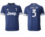 Wholesale Cheap Men 2020-2021 club Juventus away aaa version 3 blue Soccer Jerseys