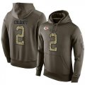 Wholesale Cheap NFL Men's Nike Kansas City Chiefs #2 Dustin Colquitt Stitched Green Olive Salute To Service KO Performance Hoodie