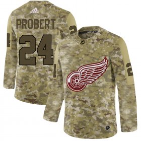 Wholesale Cheap Adidas Red Wings #24 Bob Probert Camo Authentic Stitched NHL Jersey