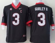 Wholesale Cheap Georgia Bulldogs #3 Todd Gurley 2014 Black Limited Jersey