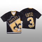 Wholesale Cheap NFL New Orleans Saints #3 Wil Lutz Black Men's Mitchell & Nell Big Face Fashion Limited NFL Jersey
