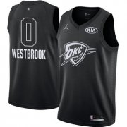Wholesale Cheap Nike Thunder #0 Russell Westbrook Black NBA Jordan Swingman 2018 All-Star Game Jersey