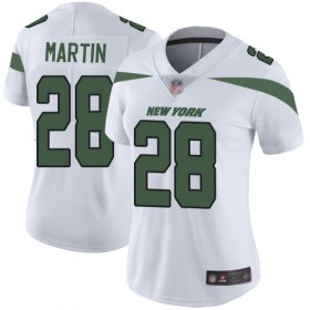 Wholesale Cheap Nike Jets #28 Curtis Martin White Women\'s Stitched NFL Vapor Untouchable Limited Jersey