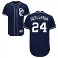 Wholesale Cheap Padres #24 Rickey Henderson Navy Blue Flexbase Authentic Collection Stitched MLB Jersey