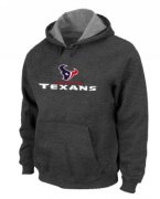 Wholesale Cheap Houston Texans Authentic Logo Pullover Hoodie Dark Grey