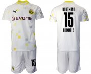 Wholesale Cheap Men 2020-2021 club Dortmund Second away 15 white Soccer Jerseys